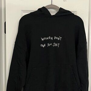 CHNGE UO Exclusive Women Don't Owe You Hoodie Sweatshirt